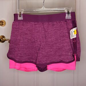 #319 3/$18 - Danskin Now Purple/Pink Shorts with liner Size Small